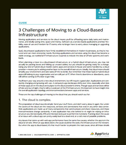 3 Challenges of Moving to a Cloud-Based Infrastructure